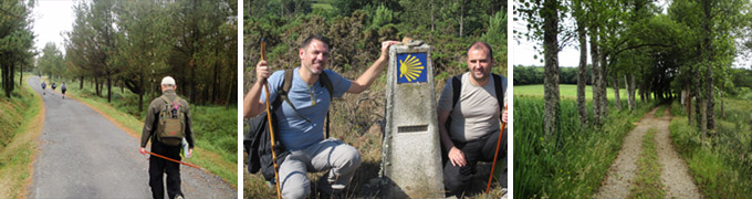 Enrique Nicolaas en el Camino de Santiago 2010